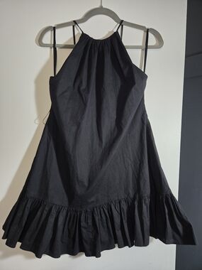 MAJORELLE Black Sleeveless Dress with Ring Detail